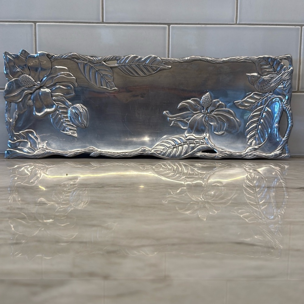 Arthur Court Tray-Magnolia and Bird